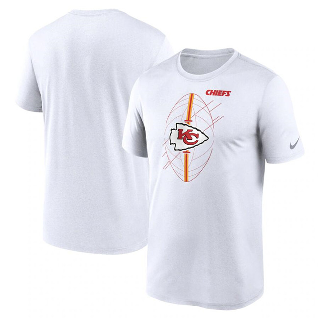 Men's Kansas City Chiefs White Legend Icon Performance T-Shirt